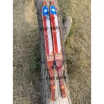 Texas Flag Leather Rifle Sling with Deer Skull Design – Custom Name Western Hunting Gun Strap - Image 2